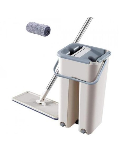 Mop profesional cu doua cuve de spalare si uscare + 1 rezerva cadou