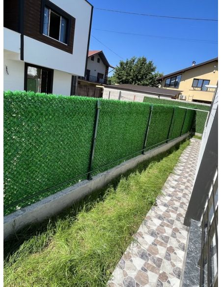 Rola gard viu artificial dens, 1.5 grosime, paravan gard verde, Elastix