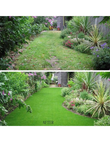 Gazon artificial 3m x 0.5m x 1.5cm grosime, gazon verde mocheta, Elastix