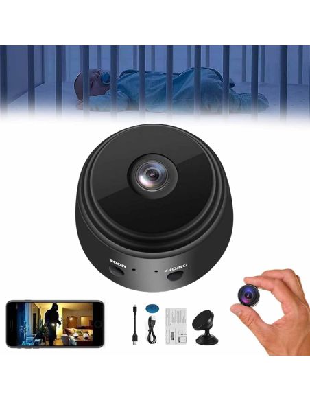 Mini camera video Wireless, mini camera cu sezor de miscare, camera supravechere, Elastix