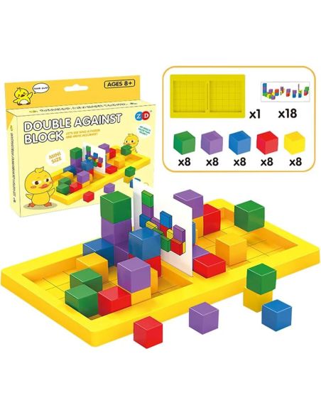 Joc educativ dezvoltare viziune 3d, joc interactiv in 2 galben, Elastix