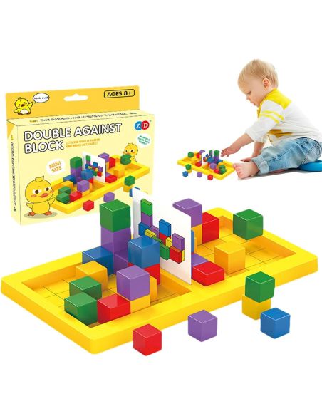 Joc educativ dezvoltare viziune 3d, joc interactiv in 2 galben, Elastix