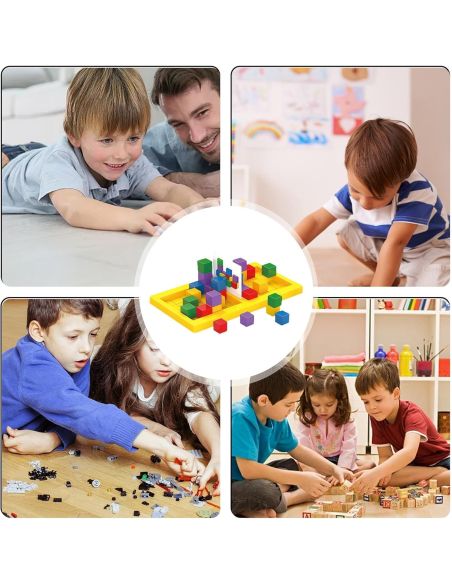 Joc educativ dezvoltare viziune 3d, joc interactiv in 2 galben, Elastix