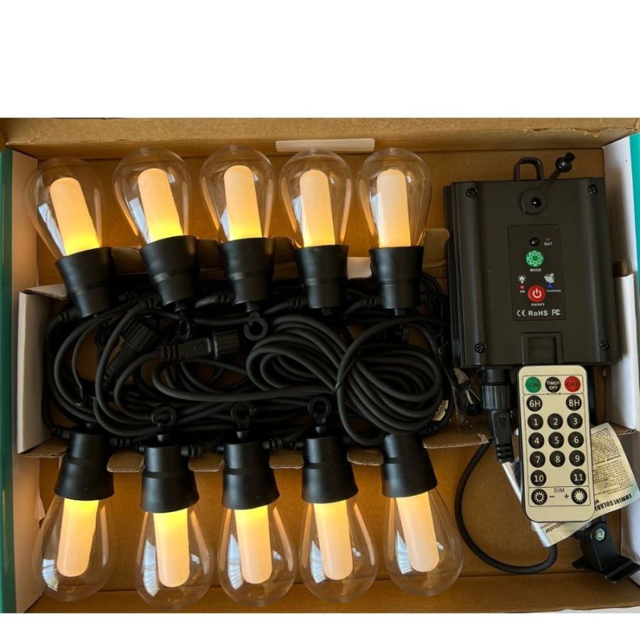 Ghirlanda solara interior/ exterior multicolor,...