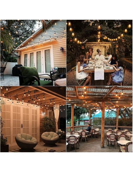 Ghirlanda solara interior/ exterior , ghirlanda cu 10 becuri, Elastix