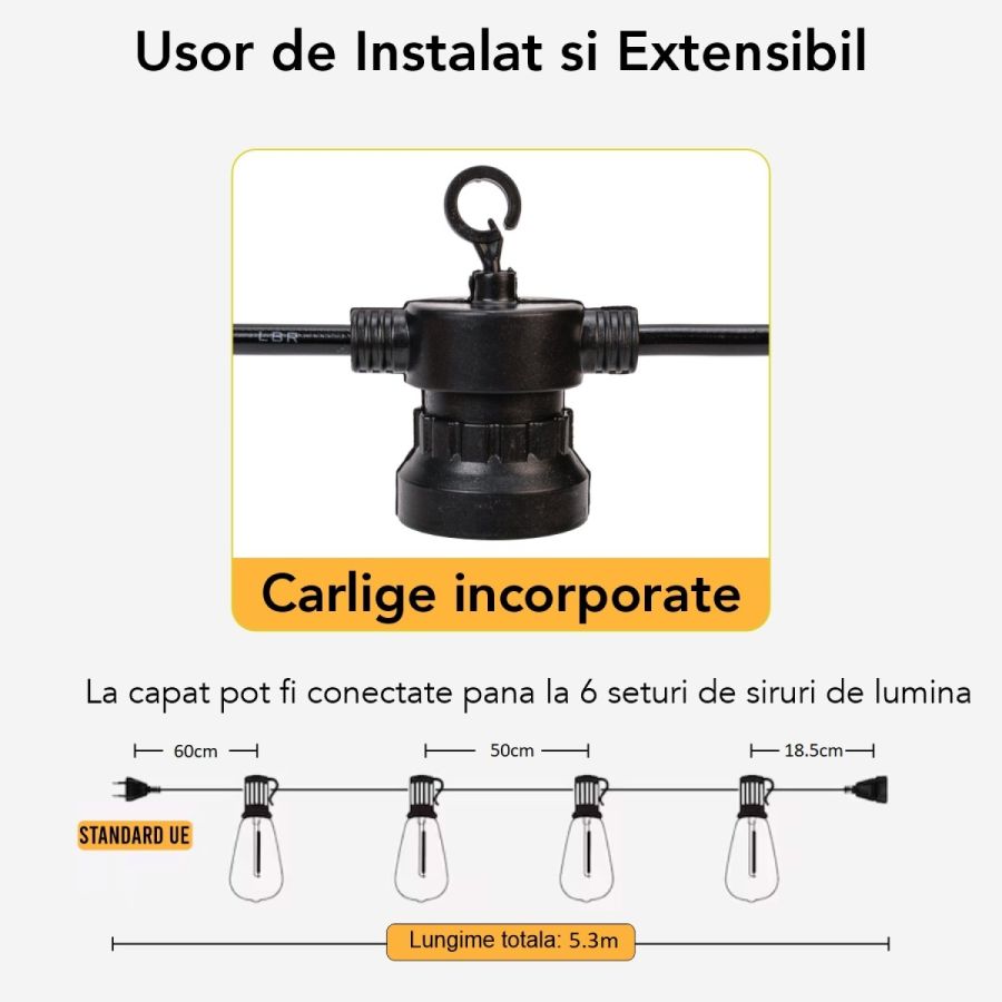 Ghirlanda solara interior/ exterior , ghirlanda...