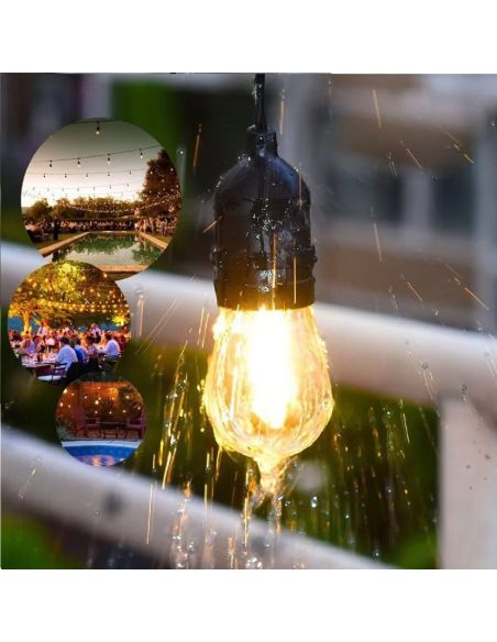 Ghirlanda solara interior/ exterior , ghirlanda cu 10 becuri, Elastix