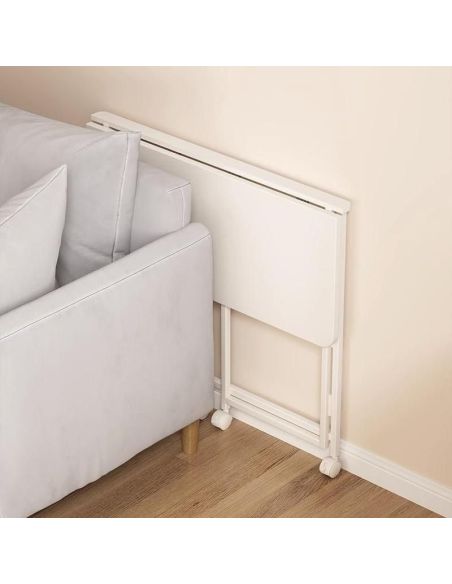 Birou pliabil MDF cu roti 120 x 60, calitate premium, masa plianta, Elastix