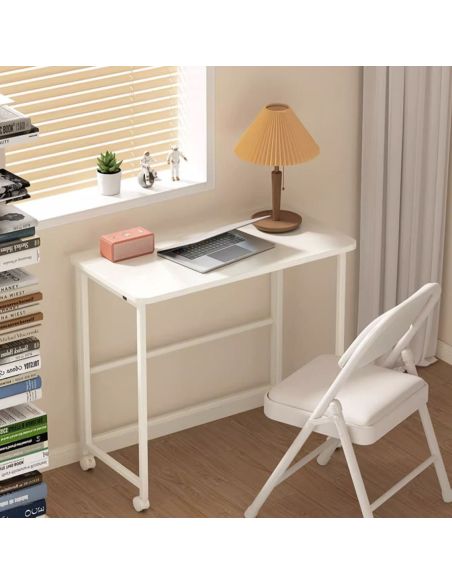 Birou pliabil MDF cu roti 120 x 60, calitate premium, masa plianta, Elastix