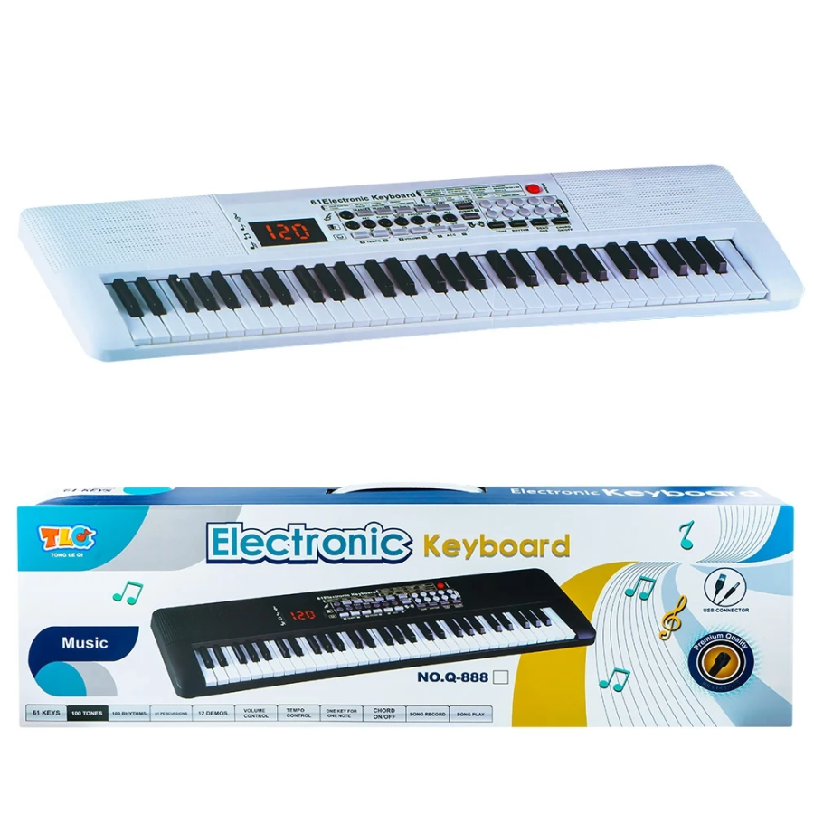 Orga cu microfon, pian pentru copii, Elastix