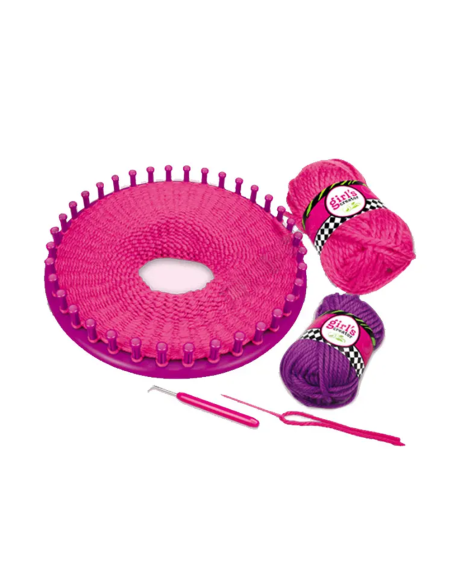 Set tricotat Girls Creators, kit crosetat, Elastix