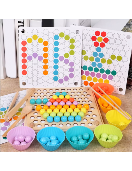 Joc educativ Montessori, joc copii, Elastix