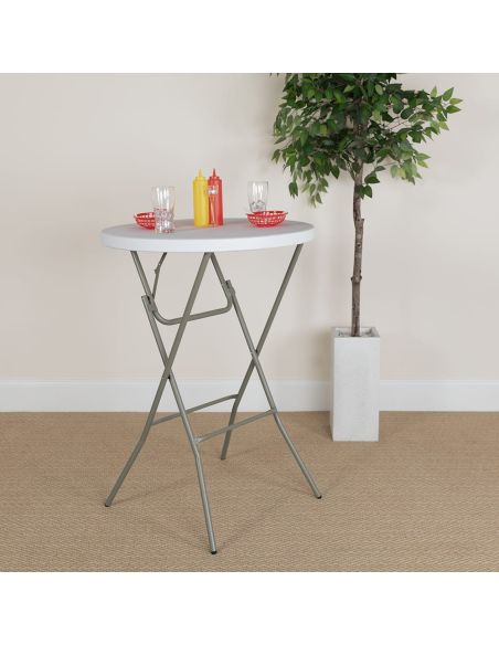 Masa cocktail 60 cm x 110 cm, masa evenimente, masa bar, masa pliabila, Elastix