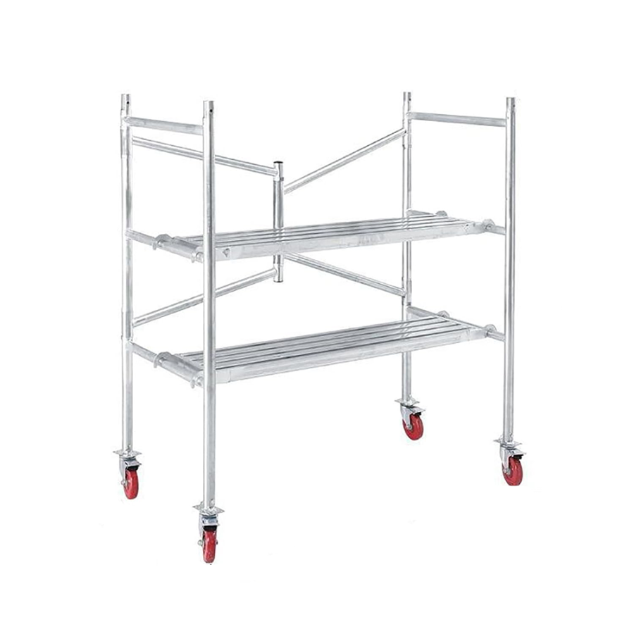 Schela pliabila modulara, sarcina 500 kg, cu roti 360°, Elastix