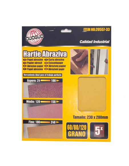 Set hartie abraziva, smirghel, Elastix