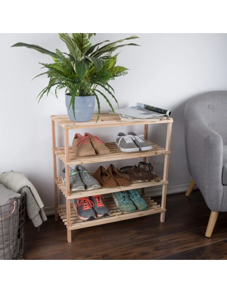 Pantofar cu 4 niveluri, raft pantofi, organizator incaltaminte, Elastix