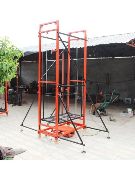 Schela cu motor 6m ridicare 500kg, schela metalica cu motor, schela electrica, schela cu lift, lift exterior Elastix