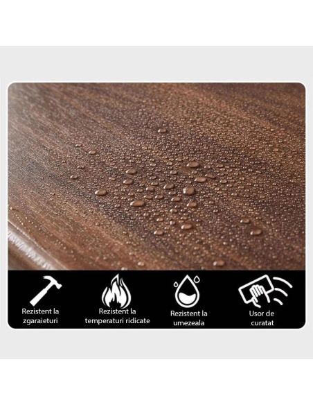 Masa cafea, masa maro dreptunghiulara living, Elastix