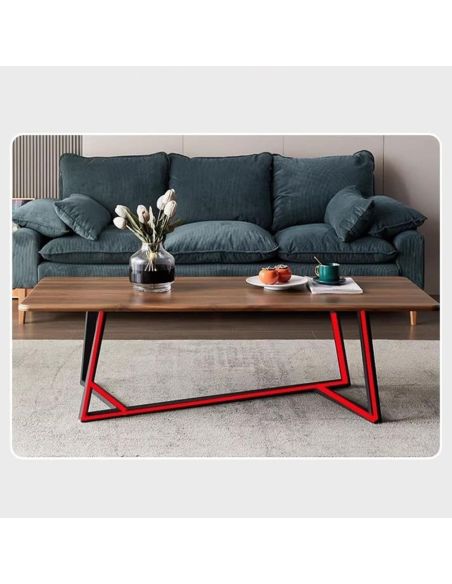 Masa cafea, masa maro dreptunghiulara living, Elastix