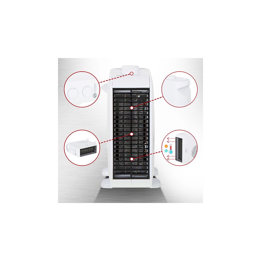 Aeroterma cu ceramica cald/rece cu termostat 2...