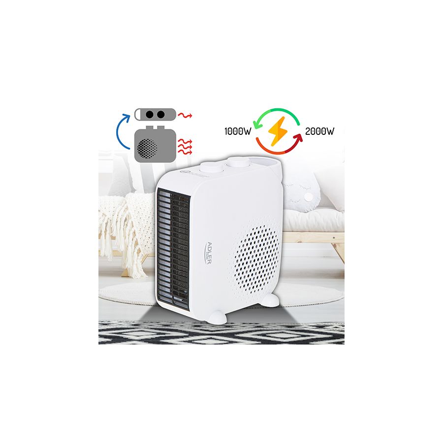 Aeroterma cu ceramica cald/rece cu termostat 2...