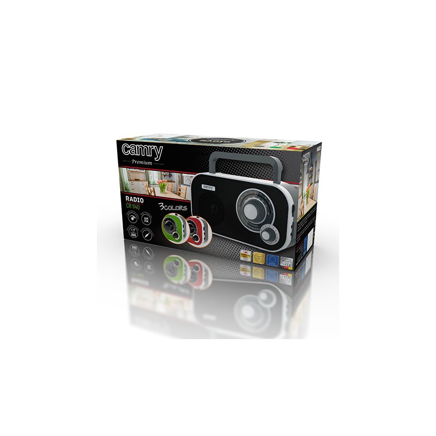 Radio negru cu afisaj digital si boxa aux, Elastix