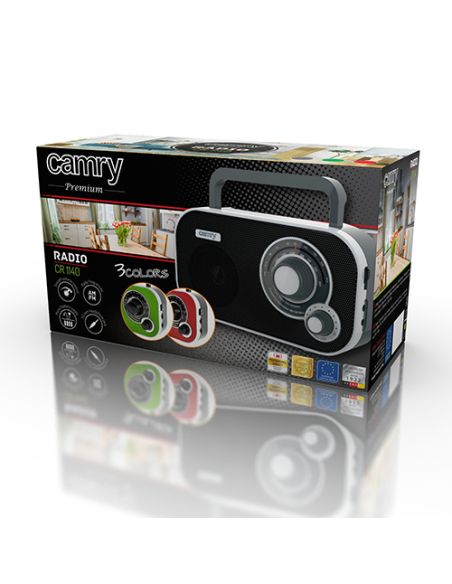 Radio negru cu afisaj digital si boxa aux, Elastix