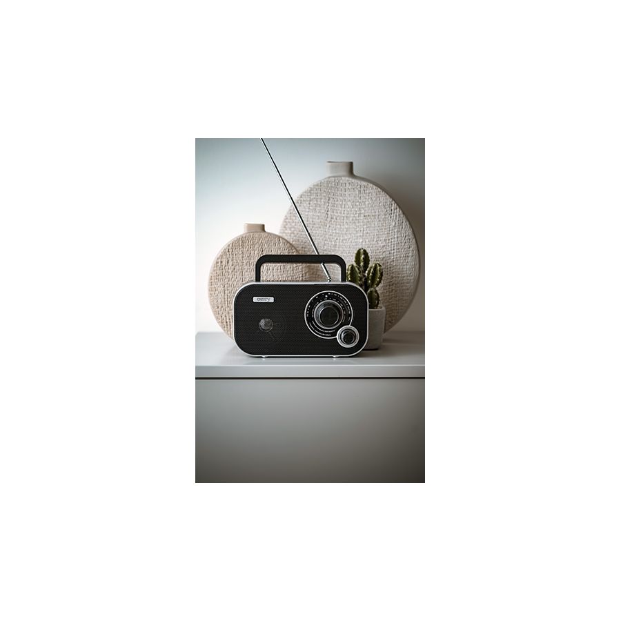 Radio negru cu afisaj digital si boxa aux, Elastix