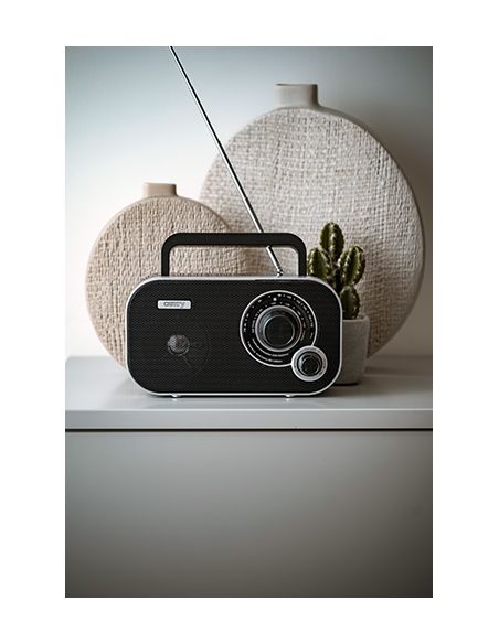 Radio negru cu afisaj digital si boxa aux, Elastix