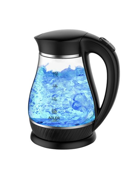 Fierbator apa cu led, 2200W, 1.7L negru, Elastix