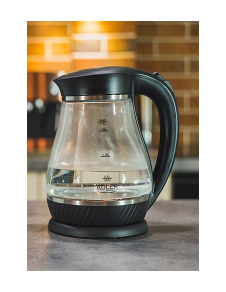 Fierbator apa cu led, 2200W, 1.7L negru, Elastix