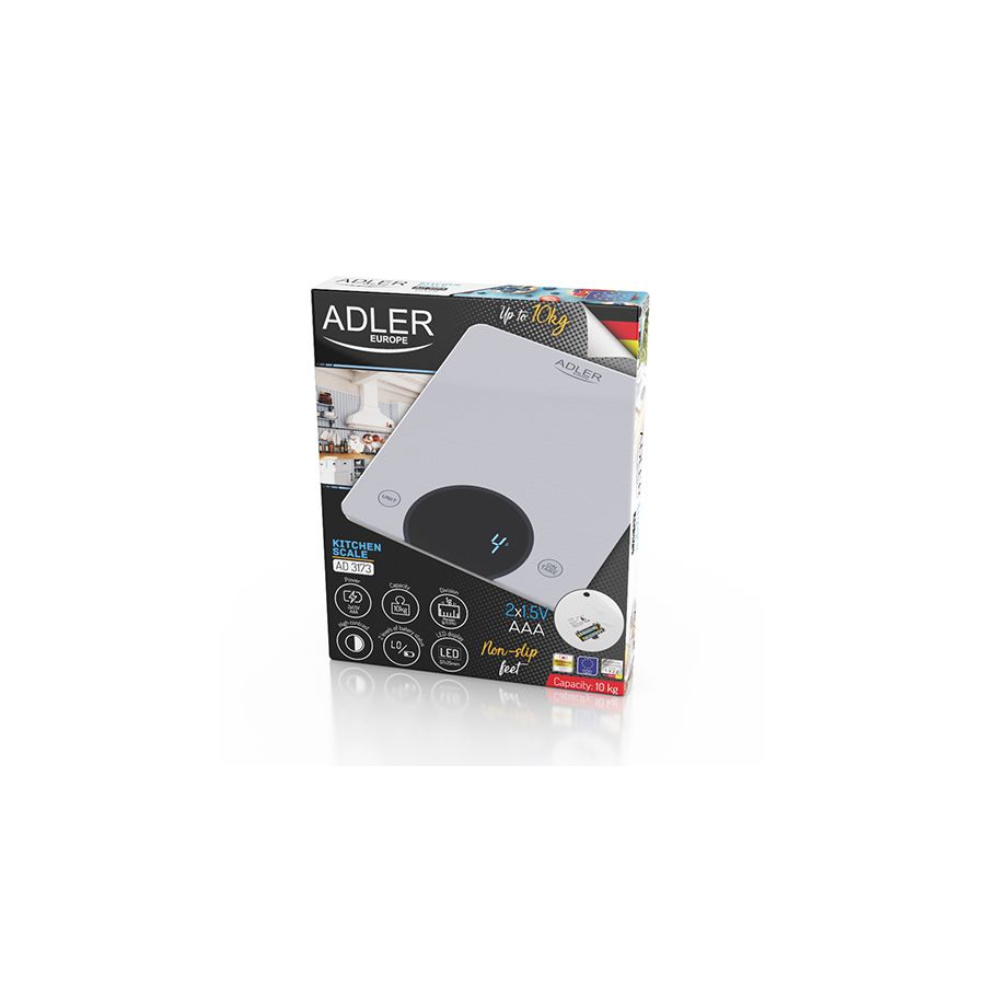 Cantar bucatarie cu led, 10kg - 1gr, oprire...