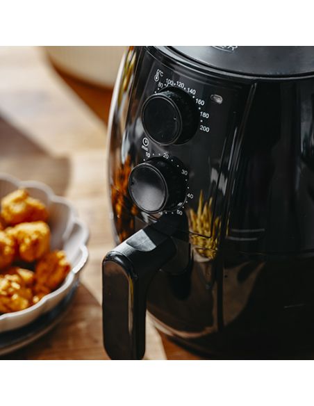 Airfryer 1600 W, cuptor 2.6L, friteuza cu aer cald, Elastix