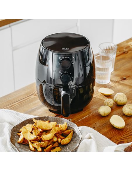 Airfryer 1600 W, cuptor 2.6L, friteuza cu aer cald, Elastix
