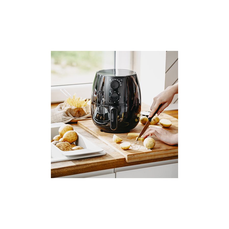 Airfryer 1600 W, cuptor 2.6L, friteuza cu aer...