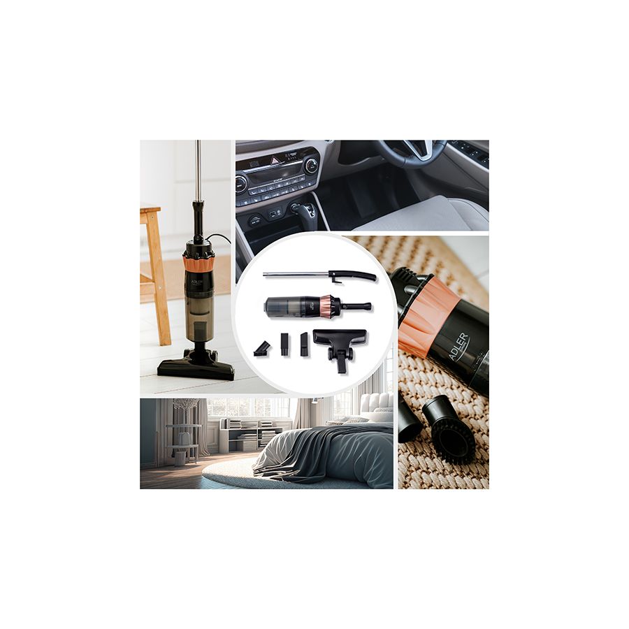 Aspirator de mana fara sac 2in1 800W, filtru EPA F9, Elastix