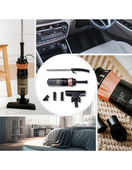 Aspirator de mana fara sac 2in1 800W, filtru EPA F9, Elastix