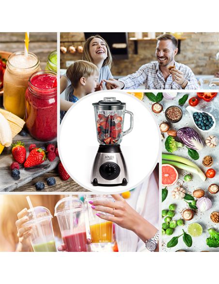 Blender 800W, 1.5L 5 trepte de viteza, mixer, Elastix