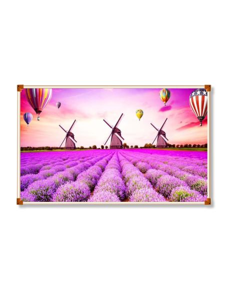 Radiator caldura tablou, panou radiant consum redus 500W, 100cm x 60cm Lavanda, Elastix