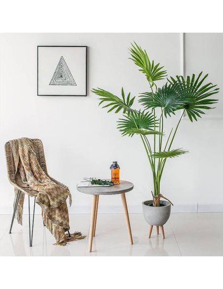 Planta Palm Sunflower artificiala, planta decor 120 cm, Elastix