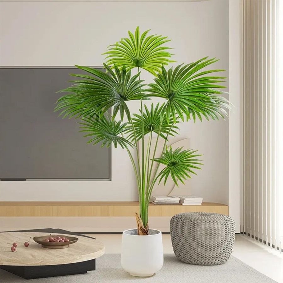 Planta Palm Sunflower artificiala, planta decor 120 cm, Elastix