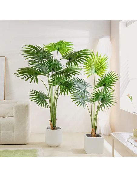 Planta Palm Sunflower artificiala, planta decor 120 cm, Elastix