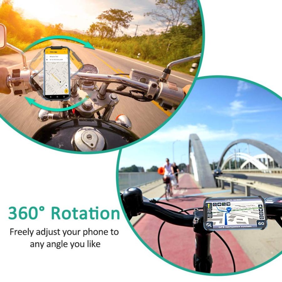 Suport telefon pentru bicicleta 4in1 360gr