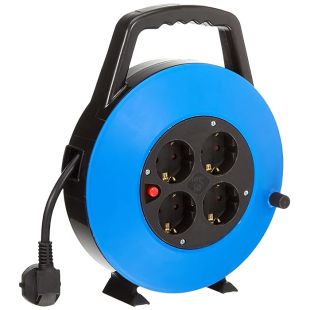 Rola prelungitor 10m, tambur cu  cablu electric, rola prelungitor, Elastix