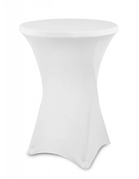 Față de masă Cocktail Albă, material dublu, gros și rezistent, fixare impecabilă | Elastix