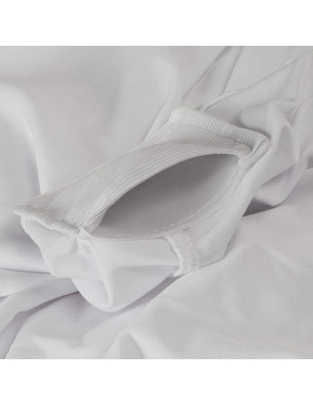 Față de masă Cocktail Albă, material dublu, gros și rezistent, fixare impecabilă | Elastix