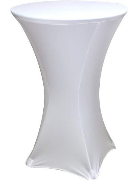 Față de masă Cocktail Albă, material dublu, gros și rezistent, fixare impecabilă | Elastix