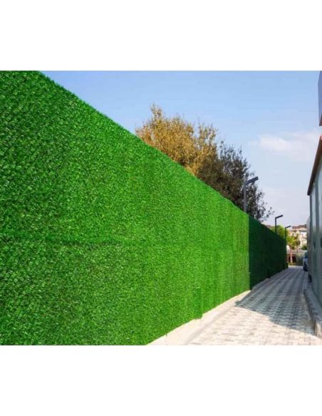 Plasă metalică gard verde artificial, imitație gard viu 1m x 3m, Elastix