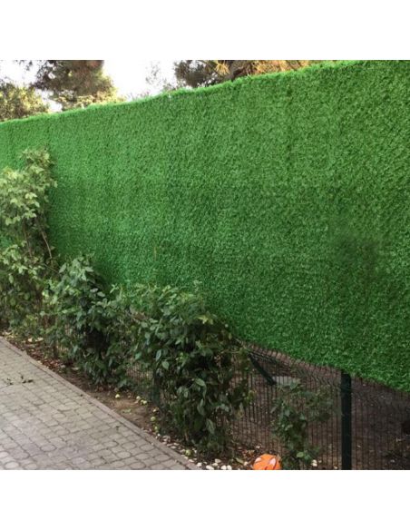 Plasă metalică gard verde artificial, imitație gard viu 1m x 3m, Elastix