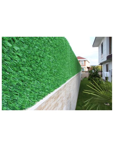 Plasă metalică gard verde artificial, imitație gard viu 1m x 3m, Elastix